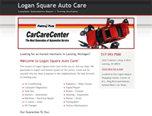 Tablet Screenshot of logansquareautocare.com